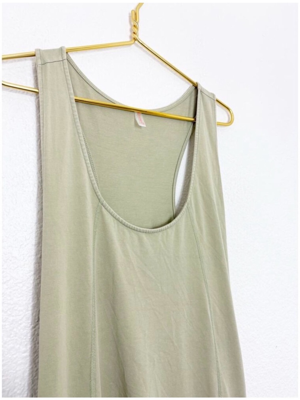 Free People Movement Infinity Onesie Size Large Green Oversized Pullon Relaxed - Picture 5 of 6